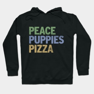 Peace Puppies Pizza Hoodie